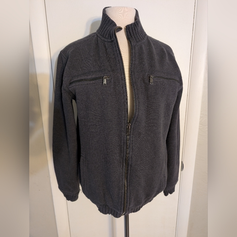 Mens Full Zip Sweater Calvin Klein Sz M